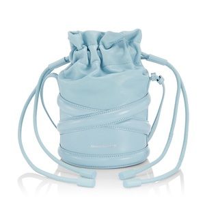 Alexander McQueen The Curve Leather Bucket Bag